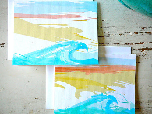 Waves Note Cards