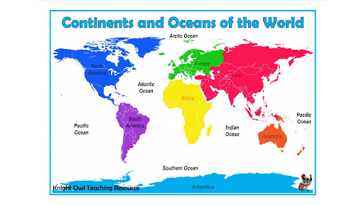 Continents of the World Poster