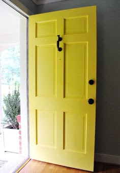 How to paint a front door. From Young House Love