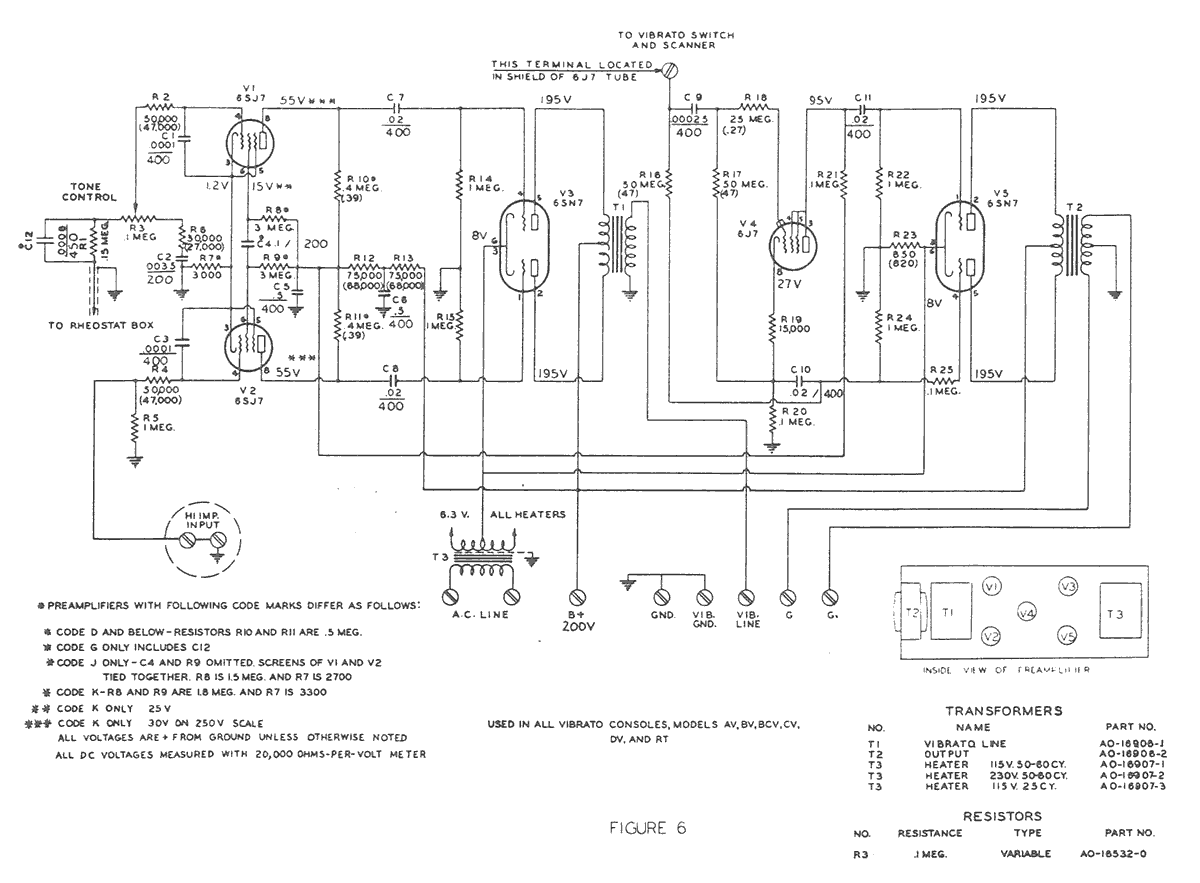 Hammond A Schematic