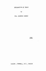 Trust document cover