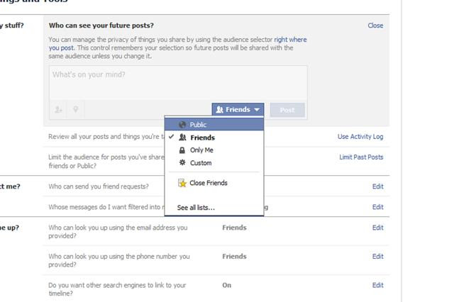 How to make your Facebook private
