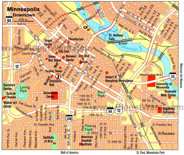 Maps: Us Map Minneapolis