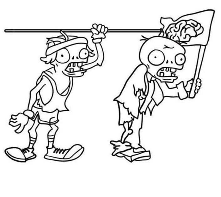 Print Versus Zombies Coloring Pages / Zombot Plants Vs Zombies Coloring