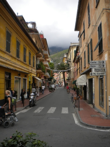 Levanto Streets 4 - Misty mountains in the background
