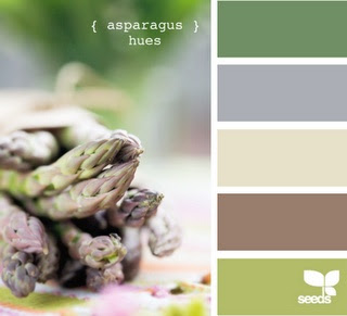 http://www.pinterest.com/pin/250372060506338527/ asparagus color pallet! What I want to use for our bed room in the next place.
