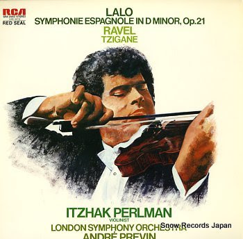 PERLMAN, ITZHAK lalo; symphonie espagnole in d minor, op.21