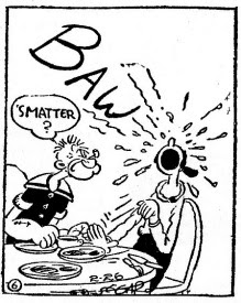 Let's get Wimpy. He'll eat anything! Hey, Wimpy! Popeye by E. C. Segar