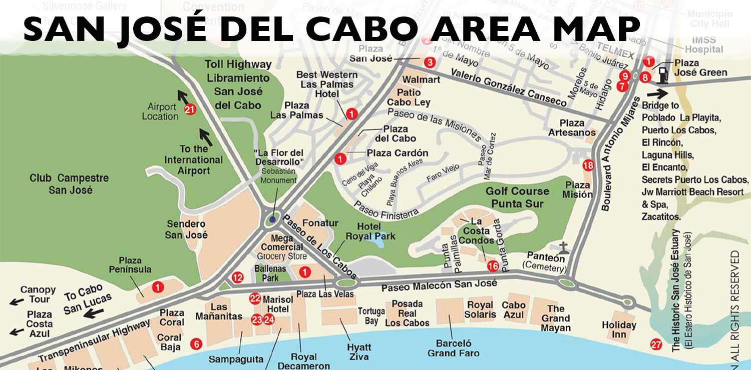 Map Of Cabo San Lucas Resorts - Maping Resources
