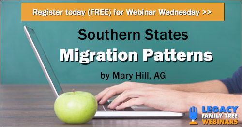 Register for Webinar Wednesday - Southern States Migration Patterns by Mary Hill, AG