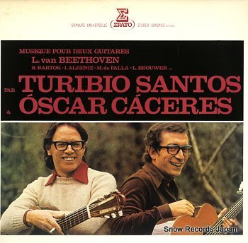 SANTOS, TURIBIO & OSCAR CACERES musique pour deux guitares