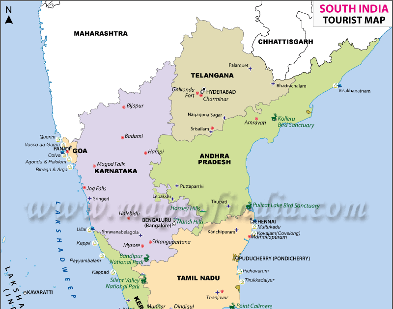 Jungle Maps: Map Of Karnataka And Kerala