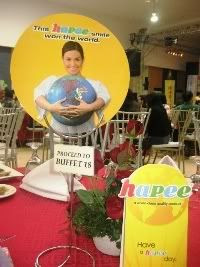 Centerpiece during Hapee's Breakfast