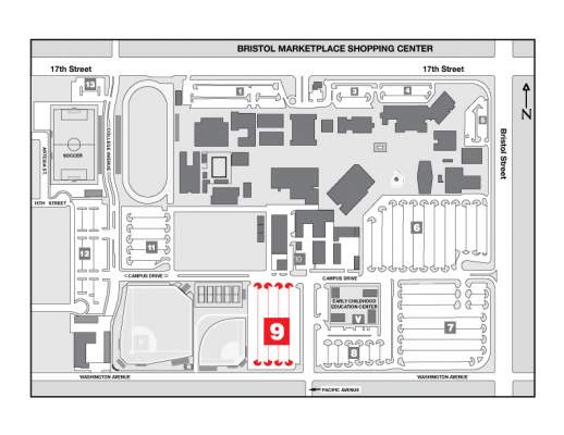 Santa Ana College Campus Map