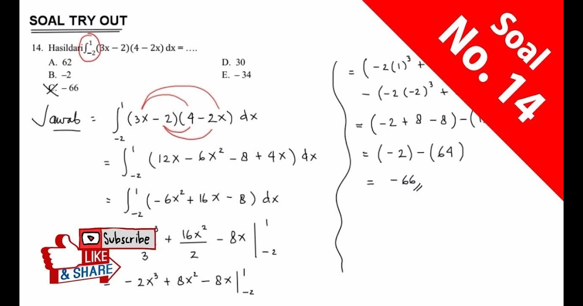 Contoh Soal Integral Fungsi Trigonometri