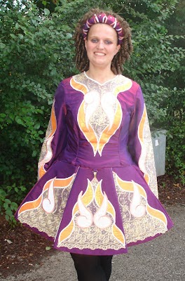 irish dresses solo dance dress lowland copper cream purple