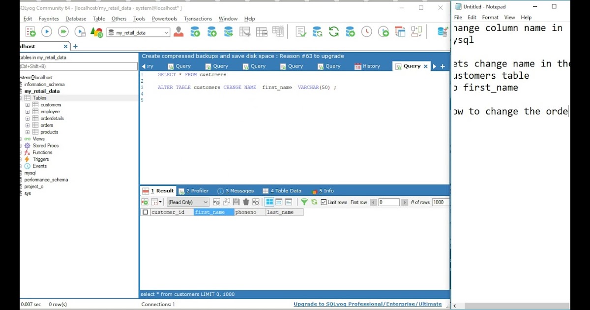 Mysql alter table rename column name i decoration ideas