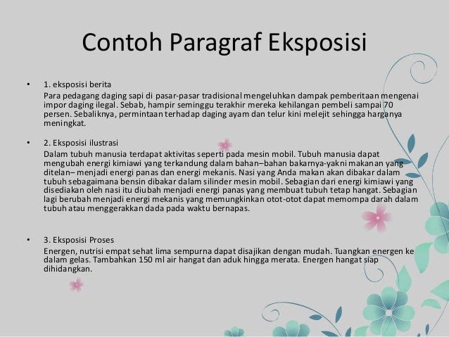 Contoh Kalimat Eksposisi Proses – retorika