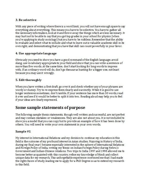 civil service success profiles personal statement