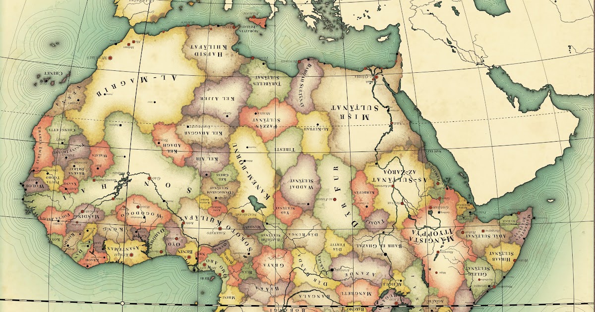 Colonial Map Of Africa 1914 : The Colonial Names Of African States