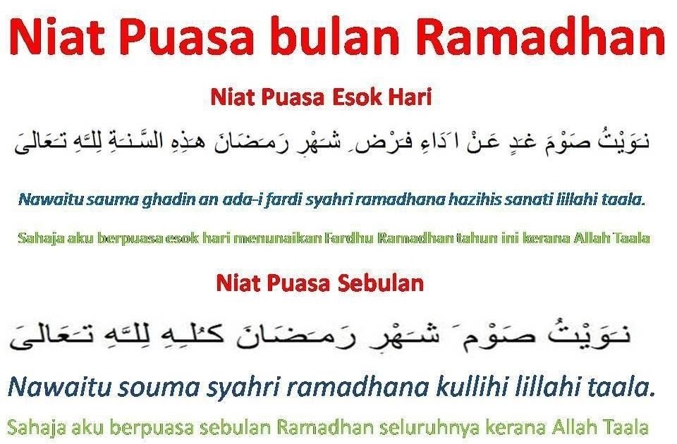 Niat Puasa Ramadhan Untuk 1 Bulan - Kumpulan Doa