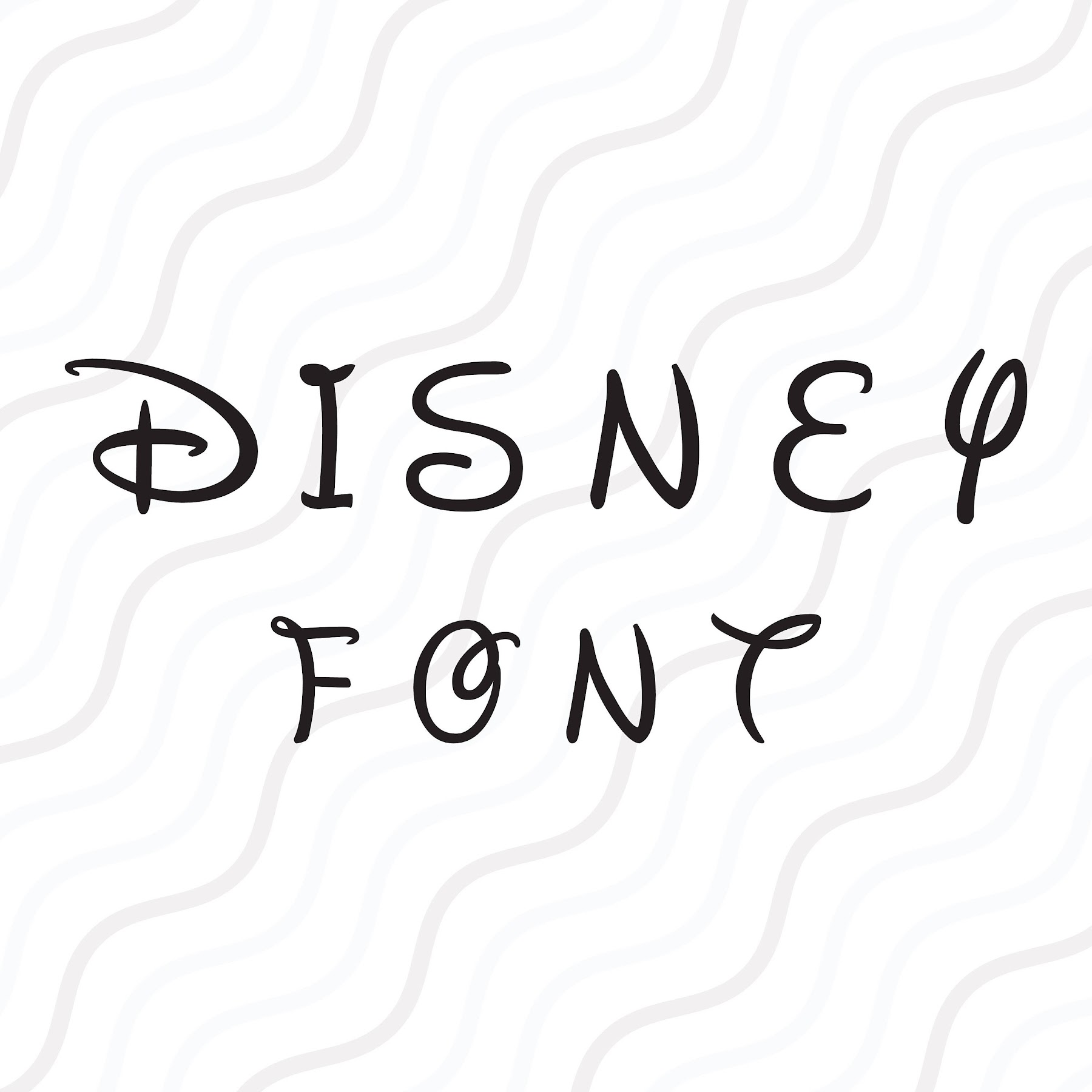 Free 339 Disney Svg Font SVG PNG EPS DXF File