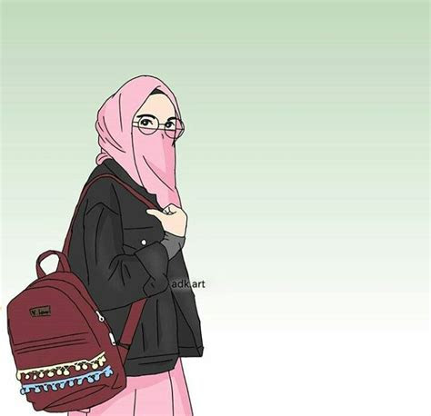 Paling Keren  22 Gambar  Kartun  Muslimah Keren  Gaul  Richa 