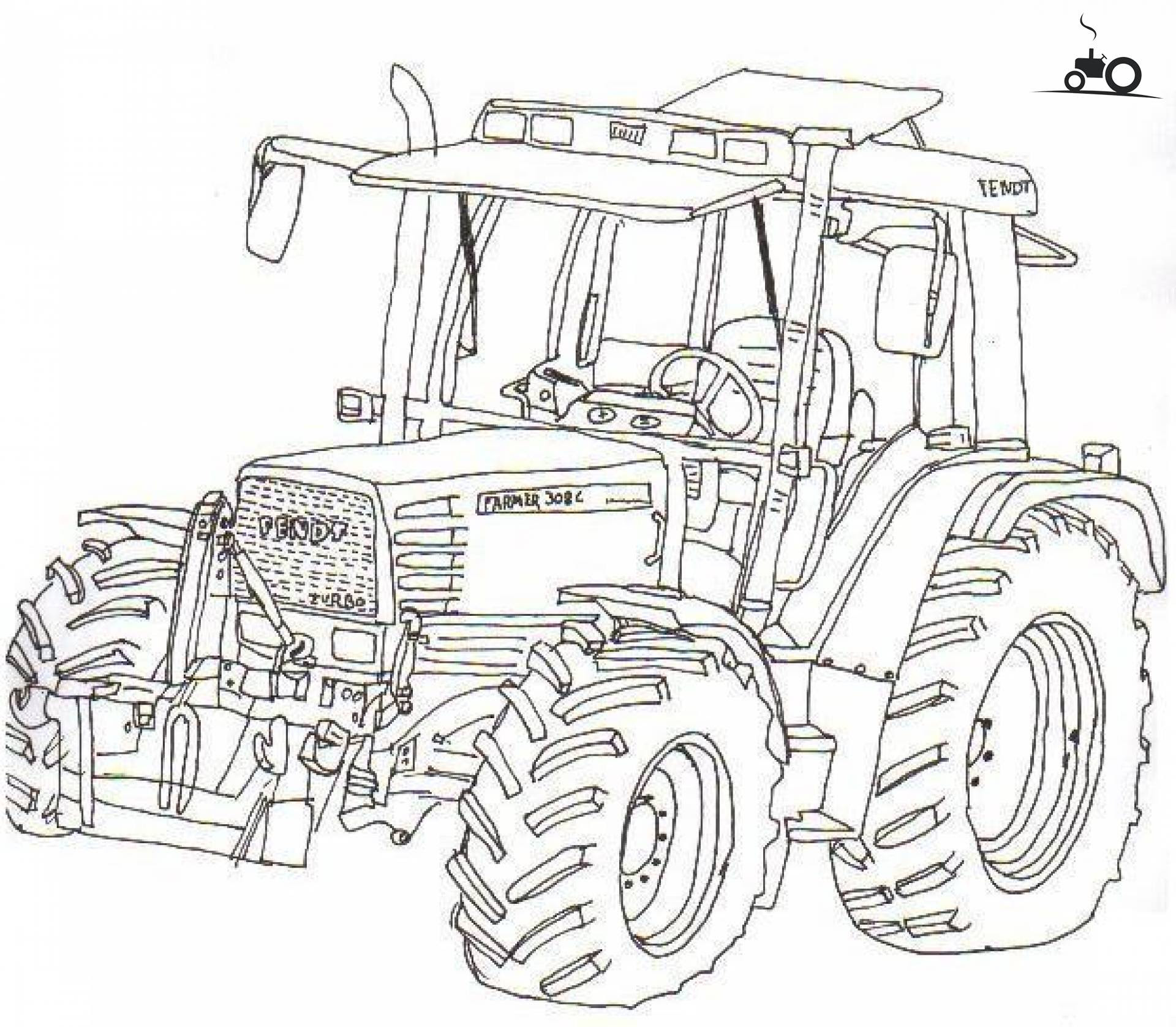 20 Images Coloriage De Tracteur