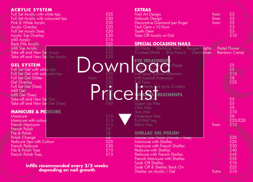 Diamond Nails Price List Mighty Bonita
