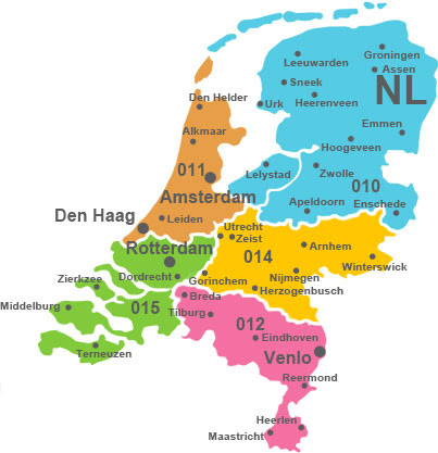Niederlande Karte Regionen | Karte