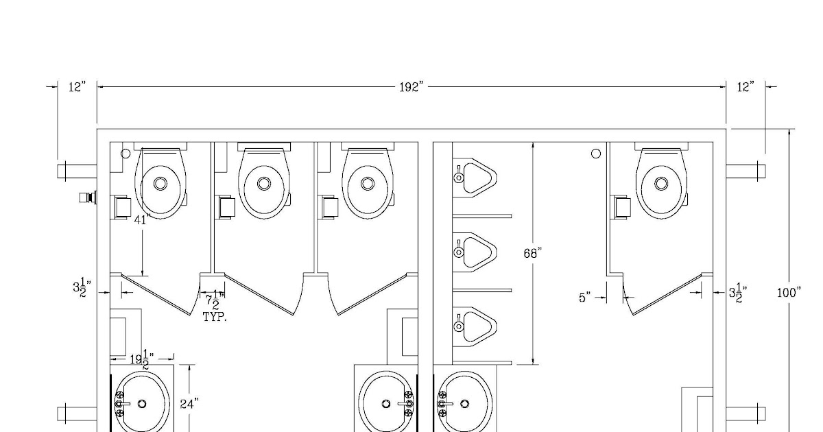 bathroom layout dimensions - Public Bathroom Stall Dimensions public ...