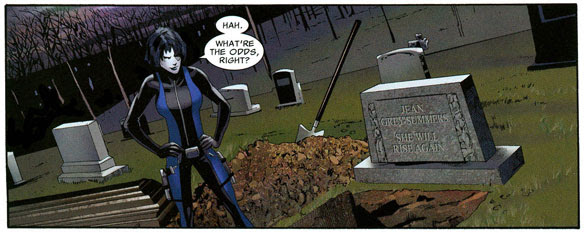 'I spend all this money on my Silk Spectre Halloween outfit and they get the colors wrong!' UXM #511