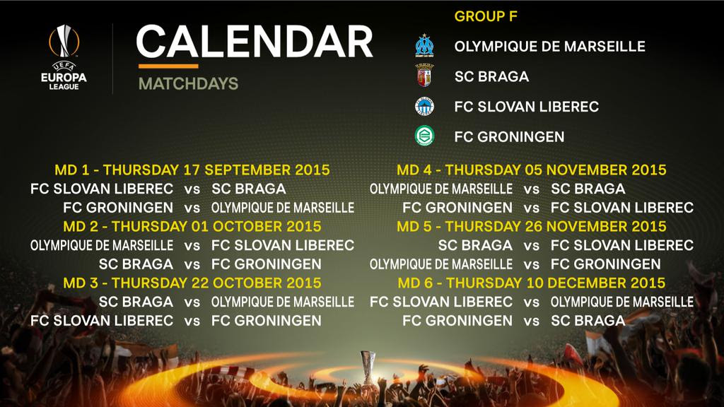 Calendrier Europa League - Calendrier