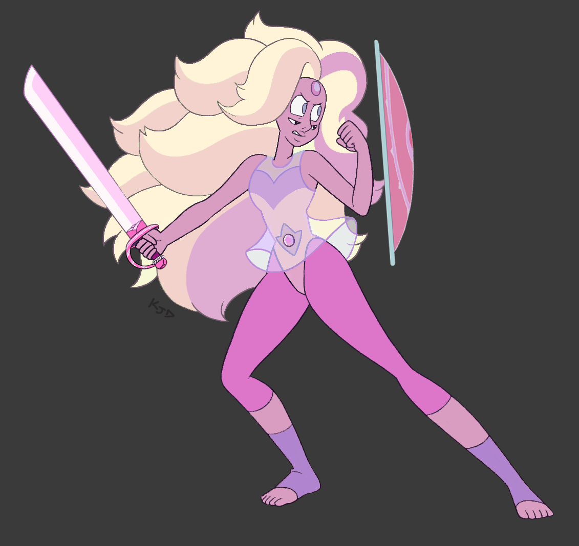 what can I do for you? Rainbow Quartz Gem War form I tried to give her a proper palette without the coloured lights but it’s probably still off ¯\_(ツ)_/¯