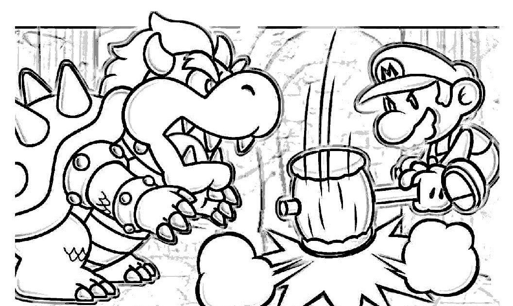 Coloriage Mario 3d World Bowser's Fury Mario Bowser Fury Coloring Pages To Print - bmp-nincompoop