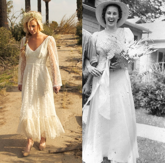 vintage rustic wedding dress 21
