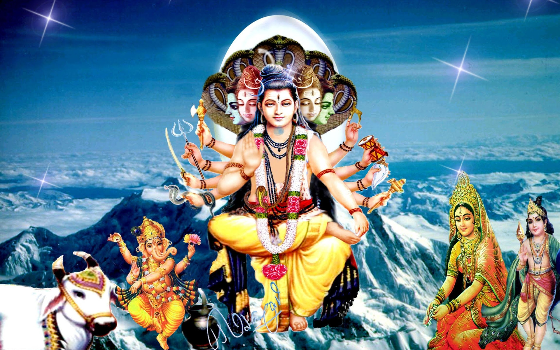 Creative Wallpaper Lord Shiva 026484  Free wallpaper of god shiva