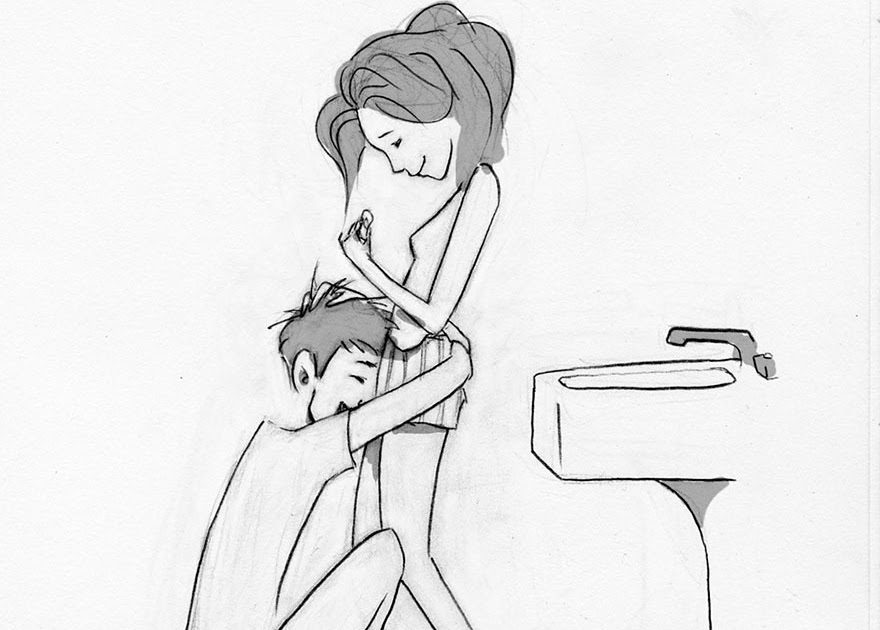 Gambar Sketsa Hubungan Suami Istri Kartun Animasi Gambar Sketsa