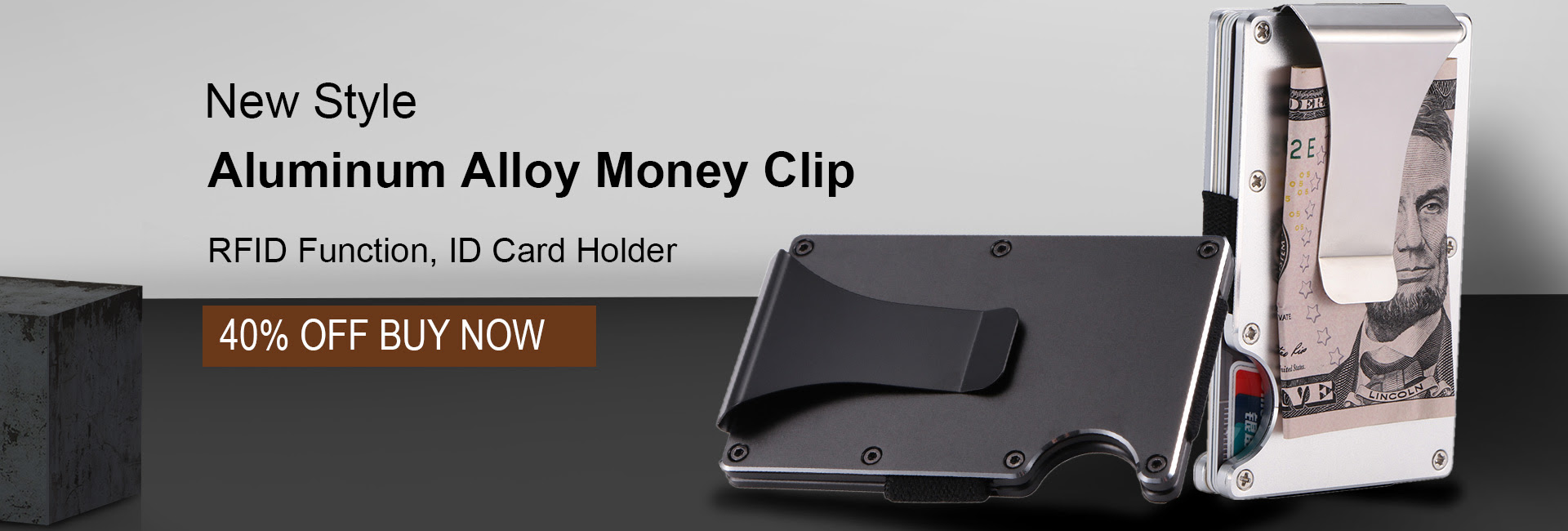 Details About Business Card Cases Carbon Fiber Money Clip Minimalist Front Pocket Wallet Rfid ...