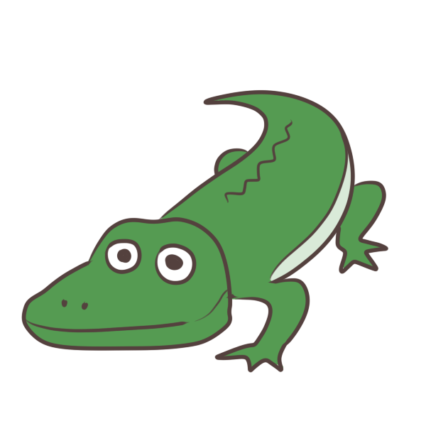 かわいいディズニー画像 最高の正面 ワニ かわいい イラスト