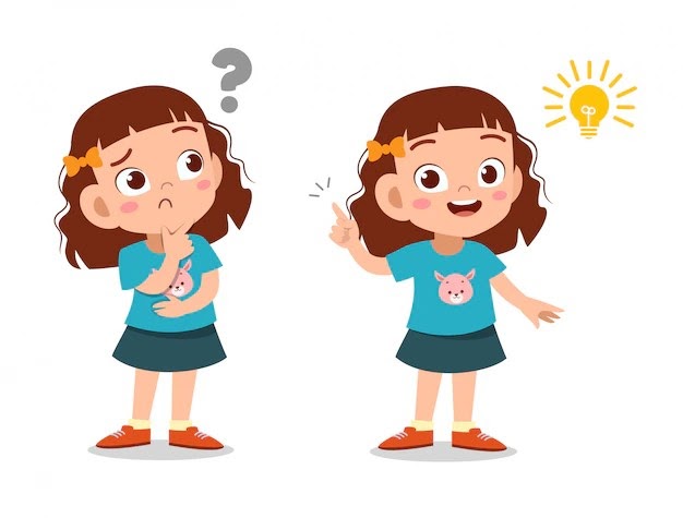 Dibujos De Ninos: Nina Animada Estudiando