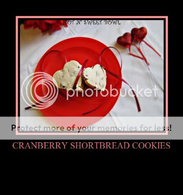 Cranberry Shortbread Cookies