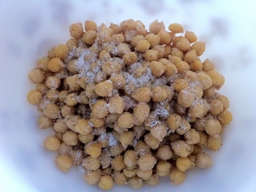 Salt and Anise Seed Added to Chick Peas