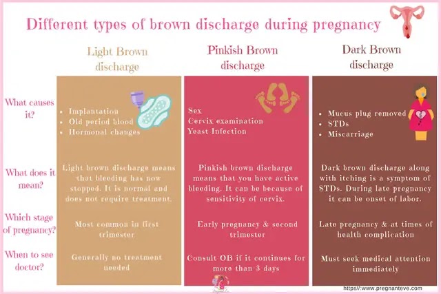 When Will The Brown Discharge Stop During Pregnancy لم يسبق له
