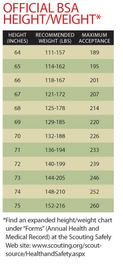 Bsa Weight Chart