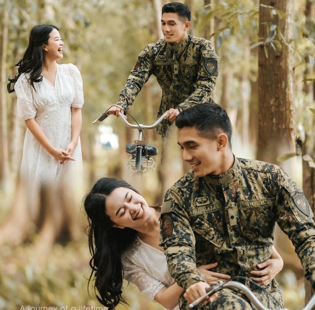 Gambar Prewed Tentara Siap Komandan Foto Prewedding Romantis Perwira
