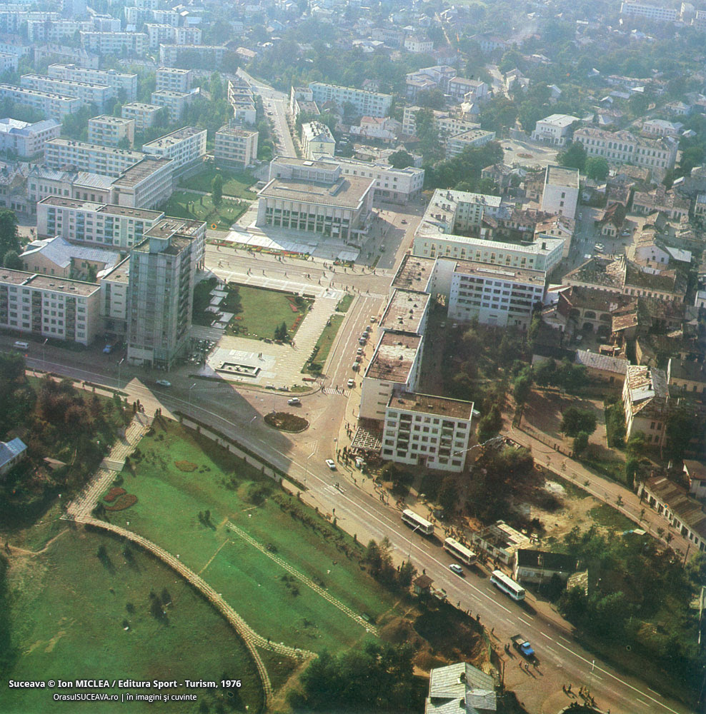 Centrul municipiului Suceava înainte de 1989 Centrul municipiului Suceava înainte de 1989