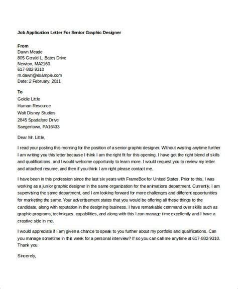 Graphic Designer Application Letter Format