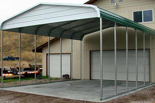 Metal Pole Barn Carport - Carports Garages