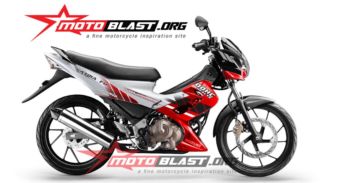 Modifikasi Satria Fu 2014 Warna Biru